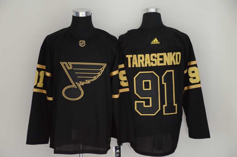 Blues 91 Vladimir Tarasenko Black Gold Adidas Jersey,We sell and wholesale Blues 91 Vladimir Tarasenko Black Gold Adidas Jersey on line form chian!